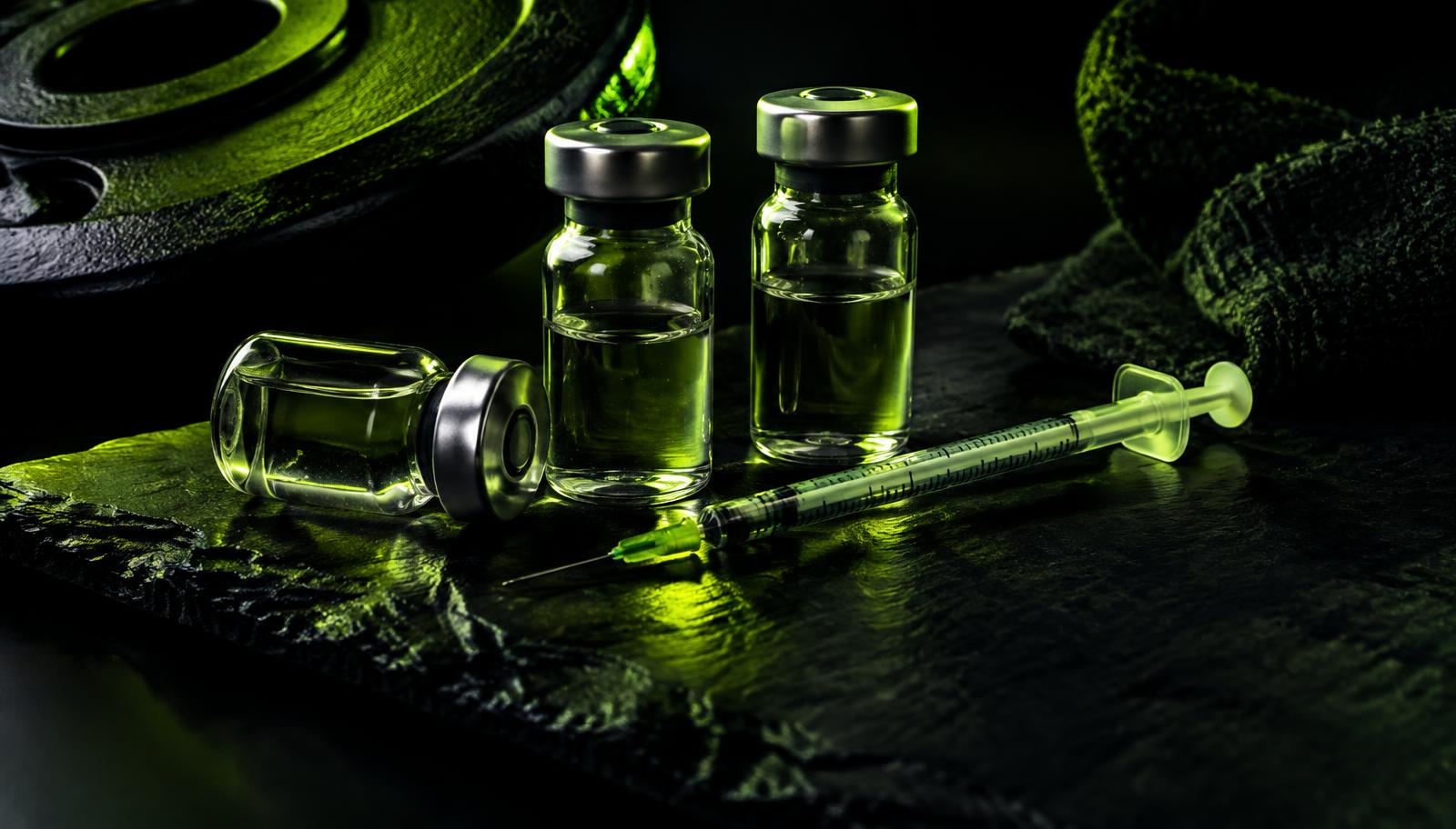 Peptide vials and insulin syringe